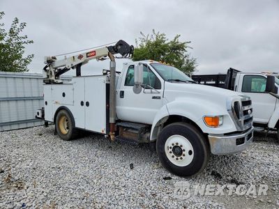 Czwarte zdjęcie samochodu z boku: 2009 FORD F750 SUPER DUTY CRANE TRUCK VIN:3FRNF75Z99V113554 - miniatura