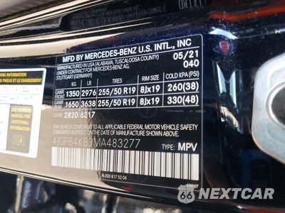 Zdjęcie 13 z 13 samochodu: 2021 MERCEDES-BENZ GLE 350 4MATIC VIN:4JGFB4KB3MA483277 - miniatura