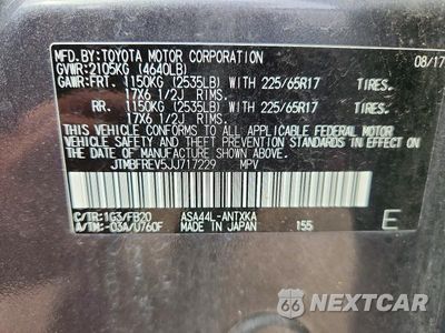 Zdjęcie 13 z 13 samochodu: 2018 TOYOTA RAV4 LE VIN:JTMBFREV5JJ717229 - miniatura