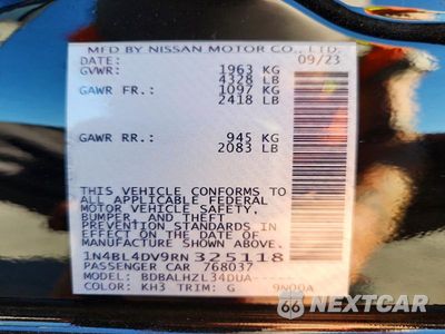 Zdjęcie 13 z 13 samochodu: 2024 NISSAN ALTIMA SV VIN:1N4BL4DV9RN325118 - miniatura