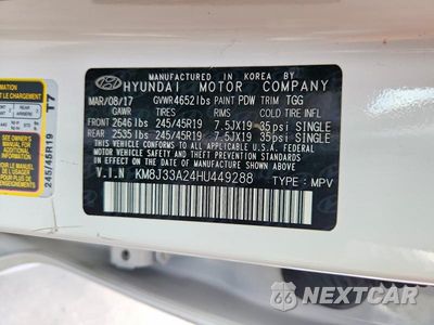 Zdjęcie 13 z 13 samochodu: 2017 HYUNDAI TUCSON SPORT VIN:KM8J33A24HU449288 - miniatura