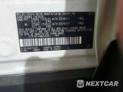 Zdjęcie 14 z 14 samochodu: 2021 TOYOTA RAV4 XLE VIN:2T3P1RFV4MW246361 - miniatura