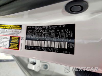 Zdjęcie 12 z 12 samochodu: 2026 TOYOTA CAMRY XSE VIN:4T1DAACK8TU325182 - miniatura