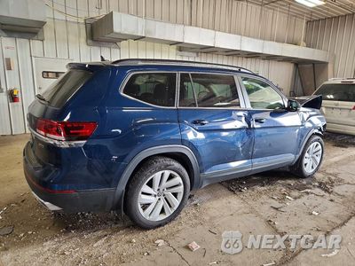Trzecie zdjęcie samochodu z tyłu: 2021 VOLKSWAGEN ATLAS SE VIN:1V2HR2CA3MC599651 - miniatura