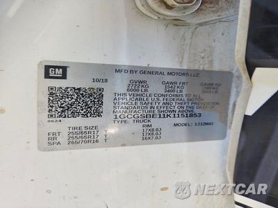 Zdjęcie 12 z 12 samochodu: 2019 CHEVROLET COLORADO VIN:1GCGSBE11K1151853 - miniatura