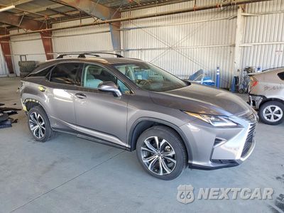 Czwarte zdjęcie samochodu z boku: 2019 LEXUS RX 450H BASE VIN:2T2BGMCA5KC036285 - miniatura