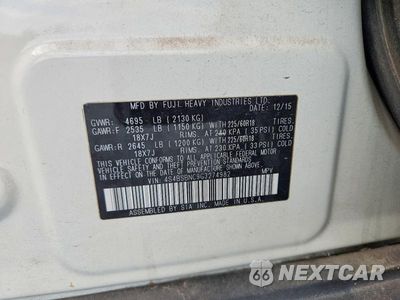 Zdjęcie 12 z 12 samochodu: 2016 SUBARU OUTBACK 2.5I LIMITED VIN:4S4BSBNC9G3274982 - miniatura
