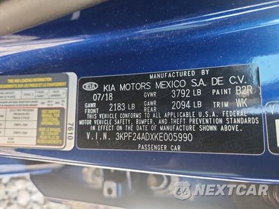 Zdjęcie 13 z 13 samochodu: 2019 KIA FORTE LXS VIN:3KPF24ADXKE005990 - miniatura