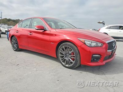 Czwarte zdjęcie samochodu z boku: 2017 INFINITI Q50 RED SPORT 400 VIN:JN1FV7AR9HM870824 - miniatura