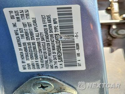Zdjęcie 14 z 14 samochodu: 2010 HONDA CR-V EX VIN:5J6RE3H59AL034278 - miniatura