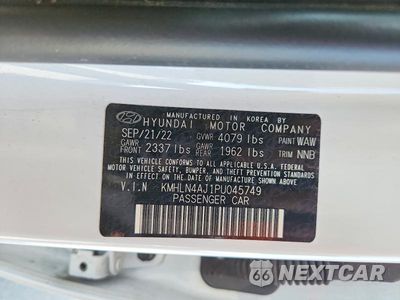 Zdjęcie 12 z 12 samochodu: 2023 HYUNDAI ELANTRA LIMITED VIN:KMHLN4AJ1PU045749 - miniatura