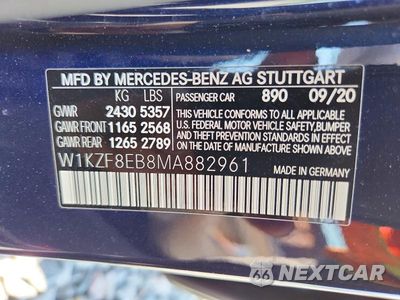 Zdjęcie 12 z 12 samochodu: 2021 MERCEDES-BENZ E 350 4MATIC VIN:W1KZF8EB8MA882961 - miniatura