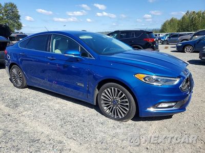 Czwarte zdjęcie samochodu z boku: 2017 FORD FUSION TITANIUM PHEV VIN:3FA6P0SU8HR209445 - miniatura