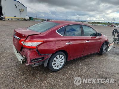Trzecie zdjęcie samochodu z tyłu: 2014 NISSAN SENTRA SV VIN:3N1AB7AP7EL619954 - miniatura