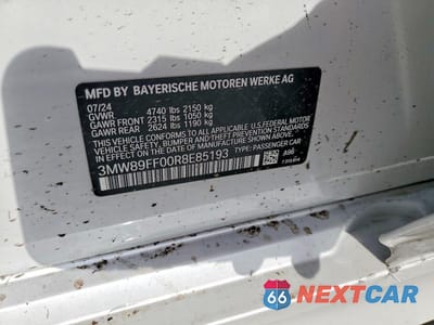 Zdjęcie 12 z 12 samochodu: 2024 BMW 330XI VIN:3MW89FF00R8E85193 - miniatura
