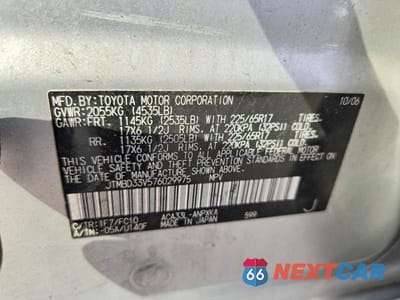 Zdjęcie 13 z 13 samochodu: 2007 TOYOTA RAV4 BASE VIN:JTMBD33V576029975 - miniatura