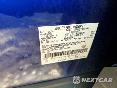 Zdjęcie 12 z 12 samochodu: 2014 FORD EXPLORER LIMITED VIN:1FM5K8F81EGC62244 - miniatura