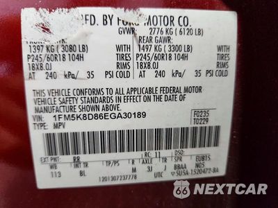 Zdjęcie 13 z 13 samochodu: 2014 FORD EXPLORER XLT VIN:1FM5K8D86EGA30189 - miniatura
