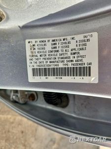 Zdjęcie 12 z 12 samochodu: 2013 HONDA ACCORD LX VIN:1HGCR2E35DA170485 - miniatura