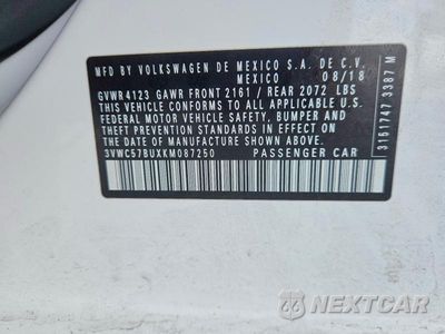 Zdjęcie 12 z 12 samochodu: 2019 VOLKSWAGEN JETTA S VIN:3VWC57BUXKM087250 - miniatura