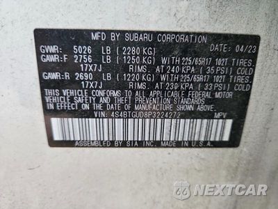 Zdjęcie 14 z 14 samochodu: 2023 SUBARU OUTBACK WILDERNESS VIN:4S4BTGUD8P3224272 - miniatura