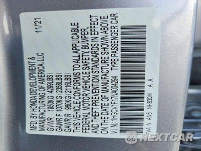 Zdjęcie 12 z 12 samochodu: 2022 HONDA ACCORD LX VIN:1HGCV1F17NA004294 - miniatura