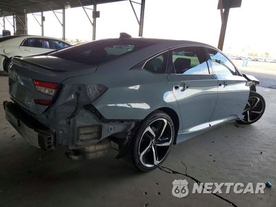 Trzecie zdjęcie samochodu z tyłu: 2021 HONDA ACCORD SPORT VIN:1HGCV1F36MA028098 - miniatura