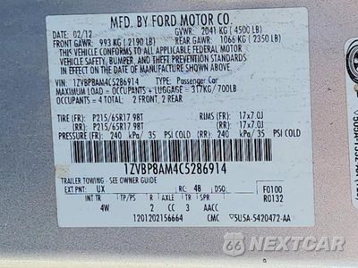 Zdjęcie 13 z 13 samochodu: 2012 FORD MUSTANG VIN:1ZVBP8AM4C5286914 - miniatura