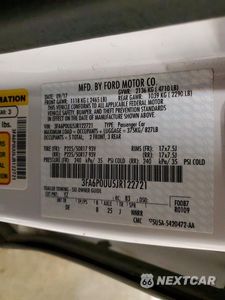 Zdjęcie 12 z 12 samochodu: 2018 FORD FUSION S HYBRID VIN:3FA6P0UU5JR122721 - miniatura