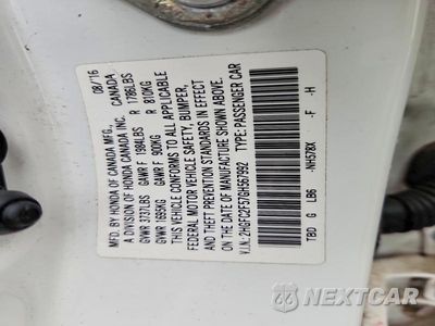 Zdjęcie 12 z 12 samochodu: 2016 HONDA CIVIC LX VIN:2HGFC2F57GH567992 - miniatura