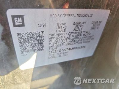 Zdjęcie 12 z 12 samochodu: 2021 CHEVROLET MALIBU RS VIN:1G1ZG5ST4MF034526 - miniatura