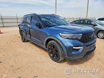 Czwarte zdjęcie samochodu z boku: 2020 FORD EXPLORER ST VIN:1FM5K8GCXLGB80562 - miniatura
