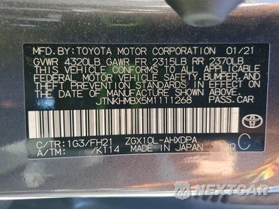 Zdjęcie 14 z 14 samochodu: 2021 TOYOTA C-HR LE VIN:JTNKHMBX5M1111268 - miniatura