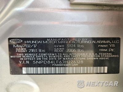 Zdjęcie 12 z 12 samochodu: 2018 HYUNDAI ELANTRA SEL VIN:5NPD84LF6JH226128 - miniatura