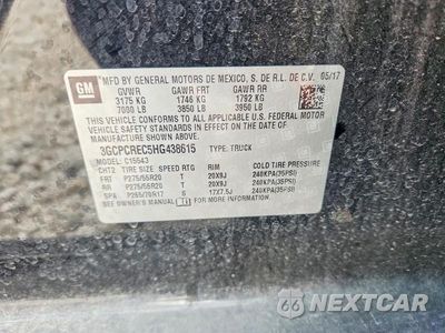 Zdjęcie 12 z 12 samochodu: 2017 CHEVROLET SILVERADO C1500 LT VIN:3GCPCREC5HG438615 - miniatura