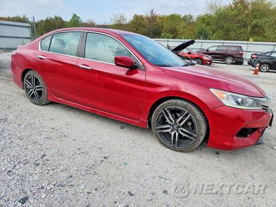 Czwarte zdjęcie samochodu z boku: 2017 HONDA ACCORD SPORT VIN:1HGCR2F52HA227344 - miniatura