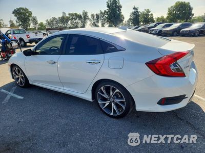 Drugie zdjęcie samochodu z przodu: 2019 HONDA CIVIC TOURING VIN:JHMFC1F93KX004386 - miniatura