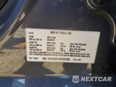 Zdjęcie 12 z 12 samochodu: 2023 TESLA MODEL Y VIN:7SAYGDEE4PA207920 - miniatura