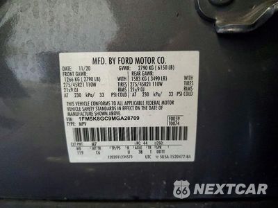 Zdjęcie 14 z 14 samochodu: 2021 FORD EXPLORER ST VIN:1FM5K8GC9MGA28709 - miniatura