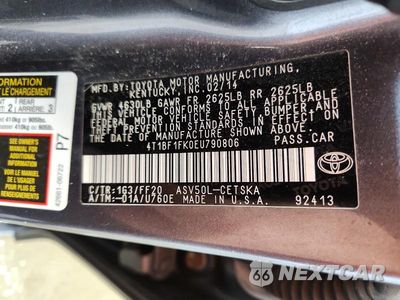 Zdjęcie 12 z 12 samochodu: 2014 TOYOTA CAMRY SE VIN:4T1BF1FK0EU790806 - miniatura