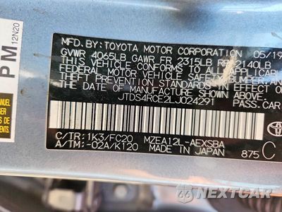 Zdjęcie 12 z 12 samochodu: 2020 TOYOTA COROLLA SE VIN:JTDS4RCE2LJ024291 - miniatura
