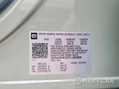 Zdjęcie 13 z 13 samochodu: 2026 CHEVROLET EQUINOX LT VIN:3GNAXHEG5TL266908 - miniatura