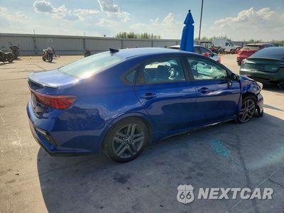 Trzecie zdjęcie samochodu z tyłu: 2021 KIA FORTE GT LINE VIN:3KPF34AD2ME315132 - miniatura