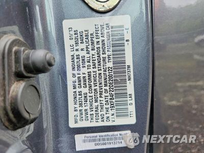 Zdjęcie 13 z 13 samochodu: 2013 HONDA CIVIC HYBRID VIN:19XFB4F22DE200122 - miniatura