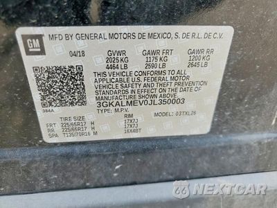 Zdjęcie 14 z 14 samochodu: 2018 GMC TERRAIN SLE VIN:3GKALMEV0JL350003 - miniatura