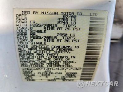 Zdjęcie 12 z 12 samochodu: 2000 NISSAN FRONTIER XE VIN:1N6ED27T3YC437732 - miniatura
