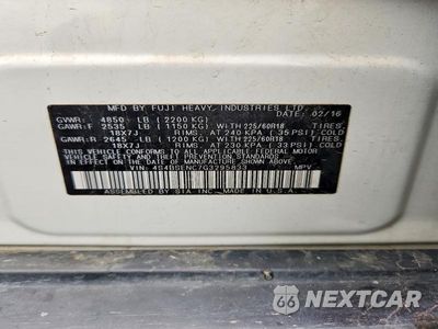 Zdjęcie 13 z 13 samochodu: 2016 SUBARU OUTBACK 3.6R LIMITED VIN:4S4BSENC7G3295833 - miniatura
