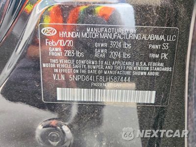 Zdjęcie 12 z 12 samochodu: 2020 HYUNDAI ELANTRA SEL VIN:5NPD84LF8LH587444 - miniatura