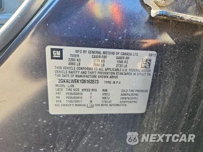 Zdjęcie 12 z 12 samochodu: 2013 GMC TERRAIN SLT VIN:2GKALWEK1D6163573 - miniatura