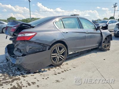 Trzecie zdjęcie samochodu z tyłu: 2017 HONDA ACCORD SPORT VIN:1HGCR2F55HA204897 - miniatura